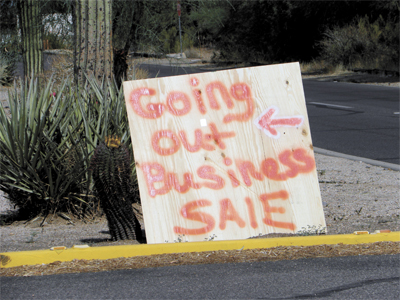 Going Out of Busines sign